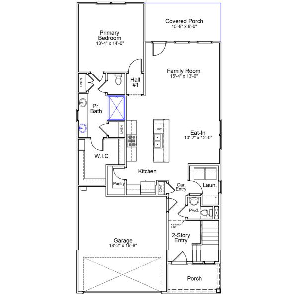 2D floor plan layout of this home in Renaissance at White Oak, Garner, NC (Image 2). 2D floor plan layout of this home in Renaissance at White Oak, Garner, NC (Image 2).