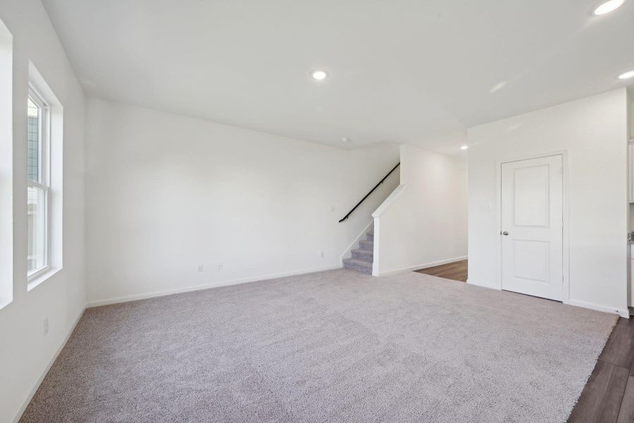 Spacious, unfurnished interior of a new home in Elm Park, Austin (Image 19). Spacious, unfurnished interior of a new home in Elm Park, Austin (Image 19).