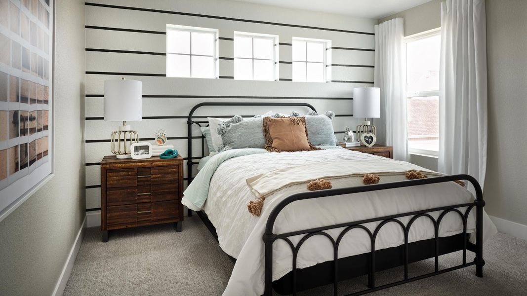 Representative furnished interior of a home built from the Roxborough by Taylor Morrison in Trailstone, Arvada (Image 24).