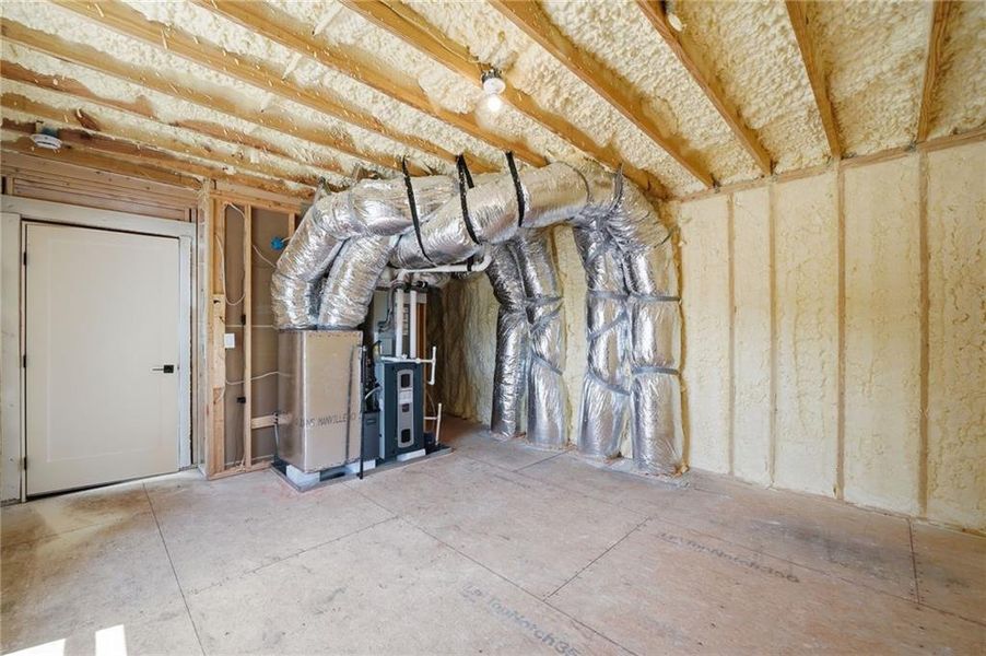 In-progress construction of a new home in , Roswell, GA (Image 54).