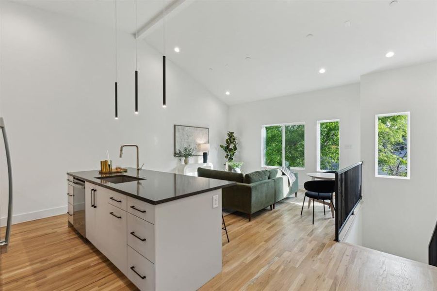 Furnished interior view inside a new home in , Dallas (Image 12).