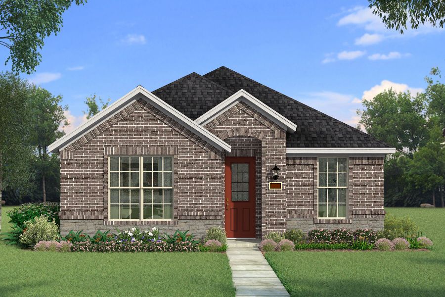 Representative exterior photo of a completed home built from the Brazos by Mattamy Homes in Arbors at Legacy Hills, Celina, TX (Image 12).