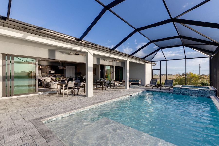 Exterior details and patio area of a home in , Cape Coral (Image 3). Exterior details and patio area of a home in , Cape Coral (Image 3).