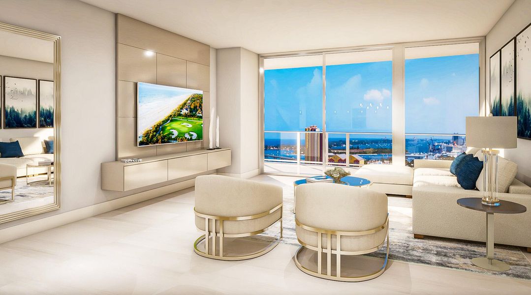 LIVING - DESIGNER RENDERING