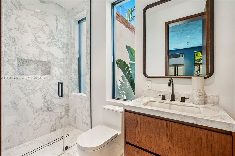 Furnished interior view inside a new home in , Miami Beach (Image 15).
