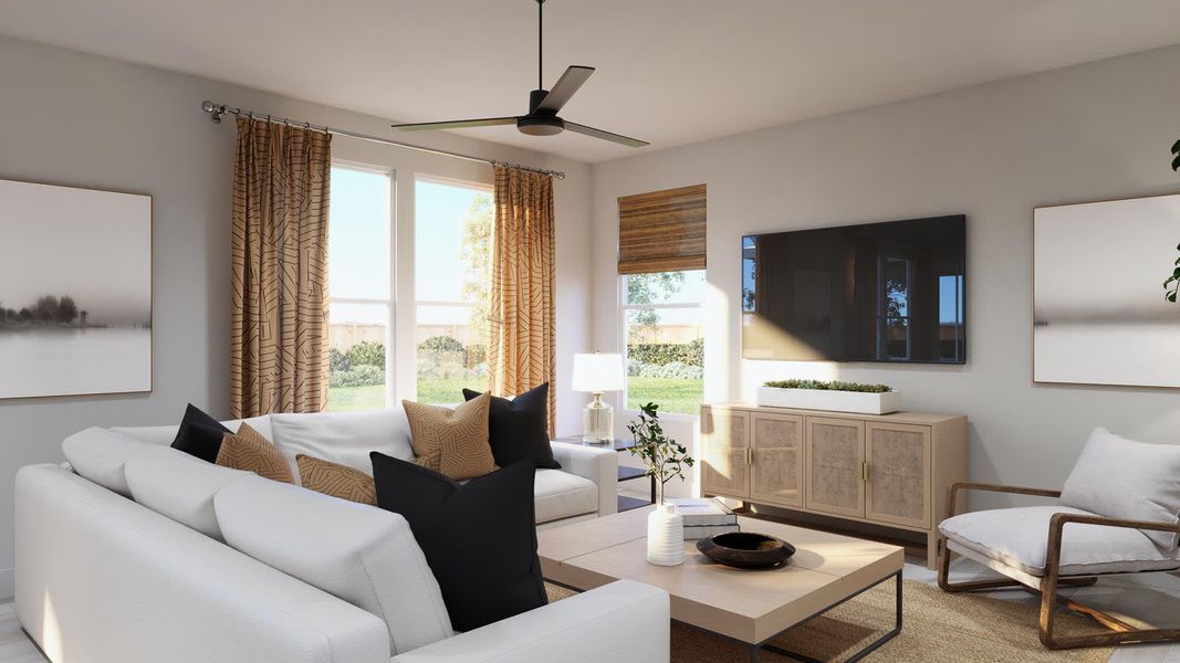 Great Room | Beau | Sage Collection – Freedom at Anthem in Kyle, TX by Landsea Homes Great Room | Beau | Sage Collection – Freedom at Anthem in Kyle, TX by Landsea Homes