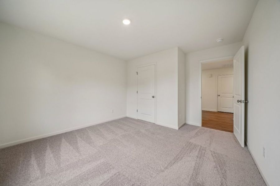 A room with white doors. A room with white doors.