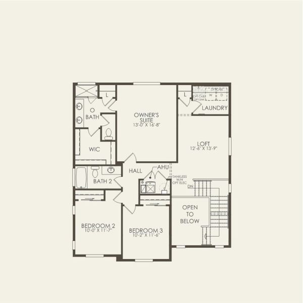 2D floor plan layout for the Arden by Pulte Homes in Cordovan, Firestone, CO (Image 3).