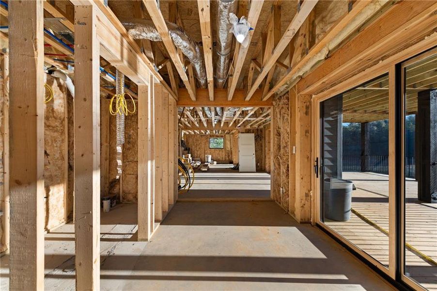 In-progress construction of a new home in , Blue Ridge, GA (Image 53).