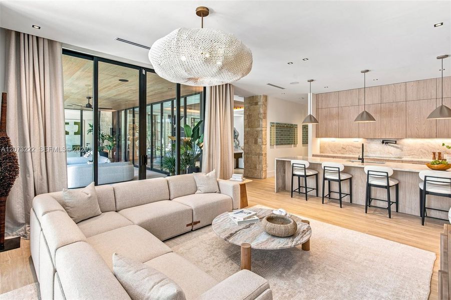 Furnished interior view inside a new home in , Miami (Image 16). Furnished interior view inside a new home in , Miami (Image 16).