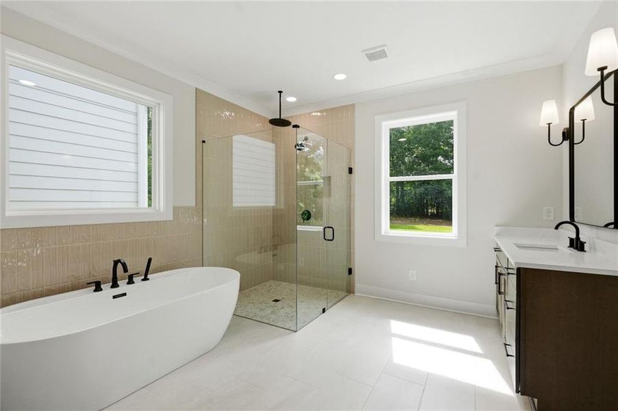 Furnished interior view inside a new home in , Marietta (Image 10).