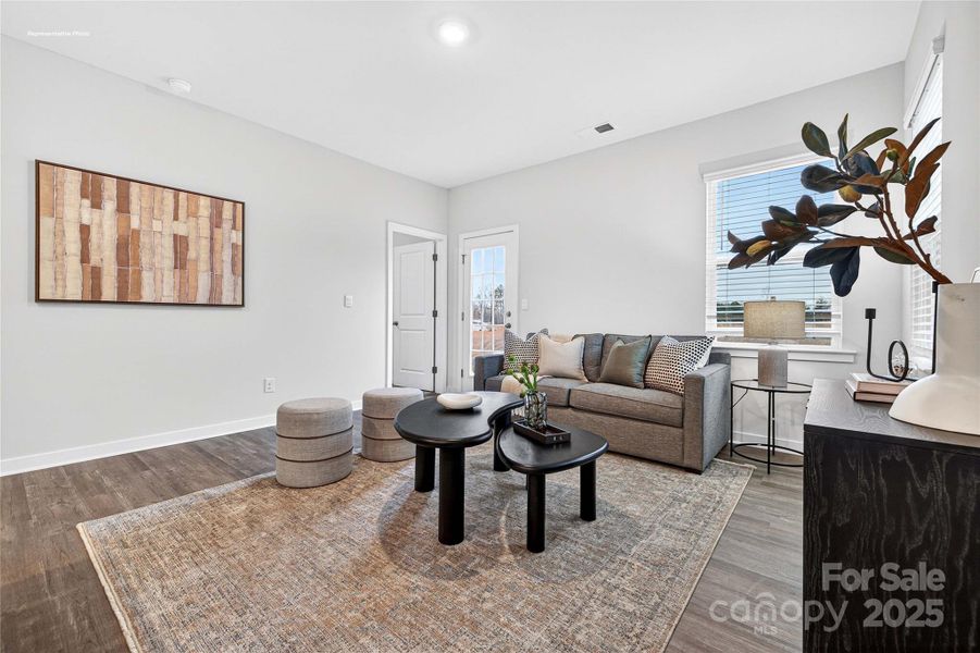 Furnished interior view inside a new home in Woodhaven at Chester, Chester (Image 6).