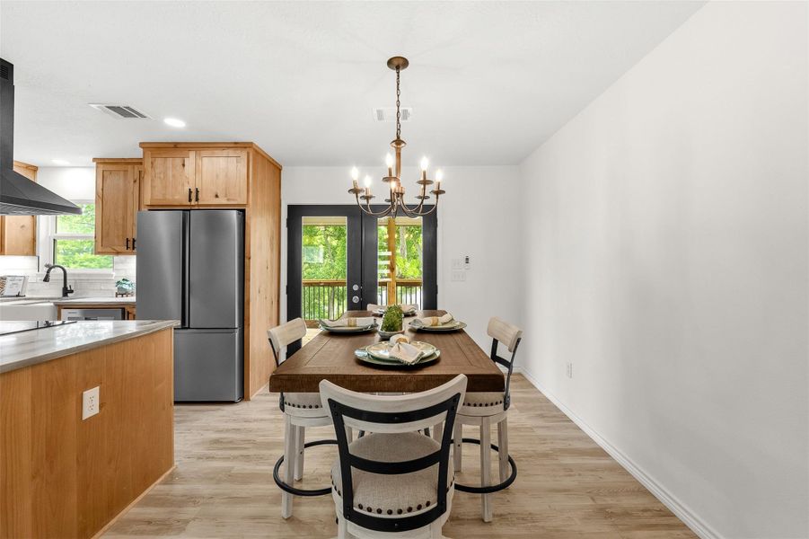 Furnished interior view inside a new home in , Point Blank (Image 12).
