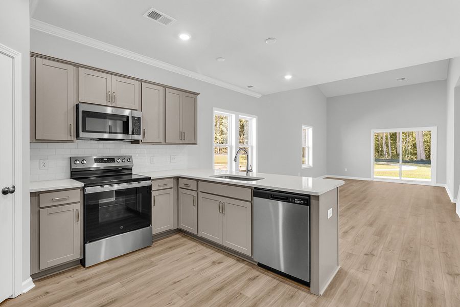Furnished interior view inside a new home in Central Creek, Goose Creek (Image 9).