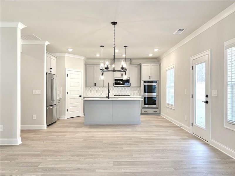 Furnished interior view inside a new home in Vines at Mill Creek - Legacy Series, Braselton (Image 13).