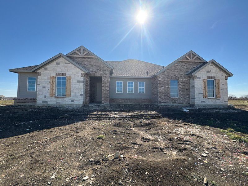 In-progress construction of a new home in Clear Sky Addition, Valley View, TX (Image 4).