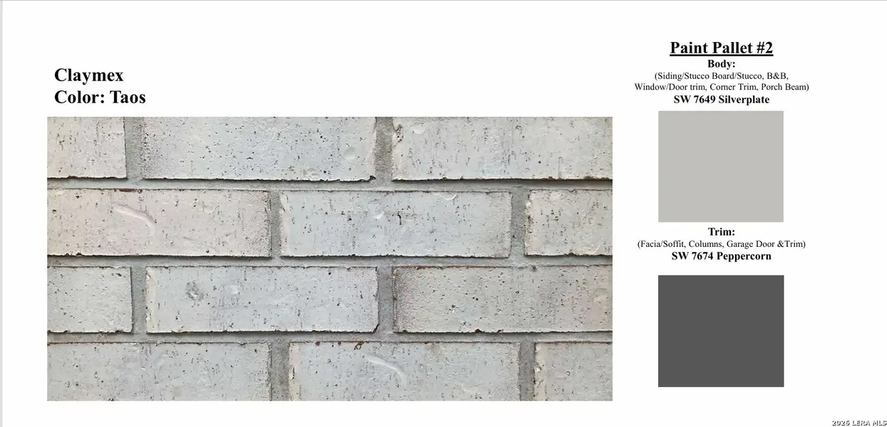 Sample of building materials used in homes in The Parklands, Schertz (Image 4).