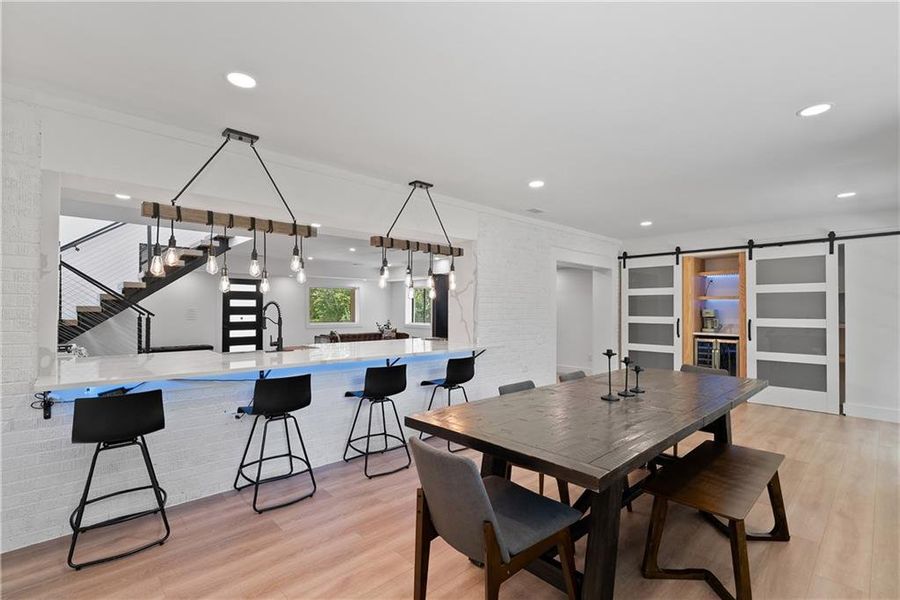 Furnished interior view inside a new home in , Atlanta (Image 11).