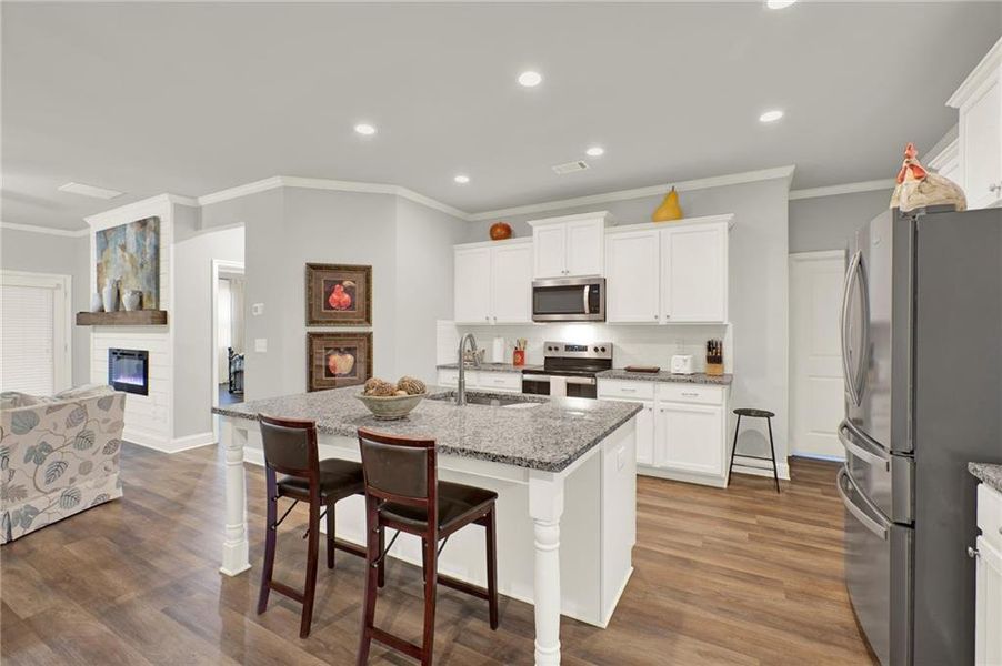 Furnished interior view inside a new home in , Flowery Branch (Image 22).