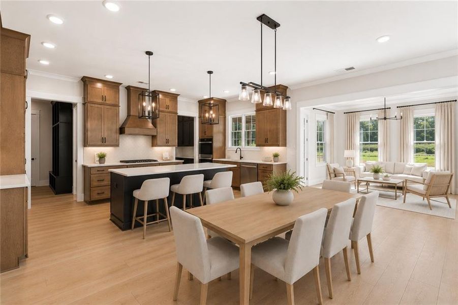 Furnished interior view inside a new home in The Tillery, Marietta (Image 6).