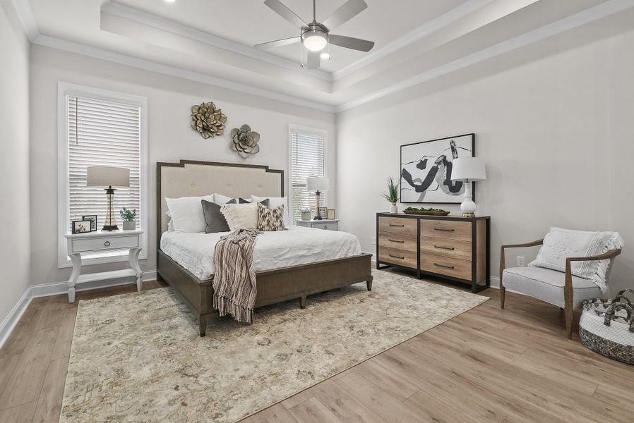 Representative furnished interior of a home built from the The Bullard by The Providence Group in Promenade at Sawnee Village, Cumming (Image 27).