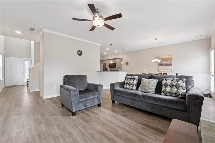 Furnished interior view inside a new home in , Cartersville (Image 9).