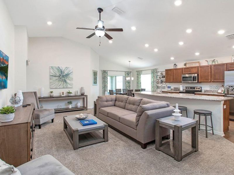 Furnished interior view inside a new home in Harbor at Lake Henry - Single-Family Homes, Winter Haven (Image 5).