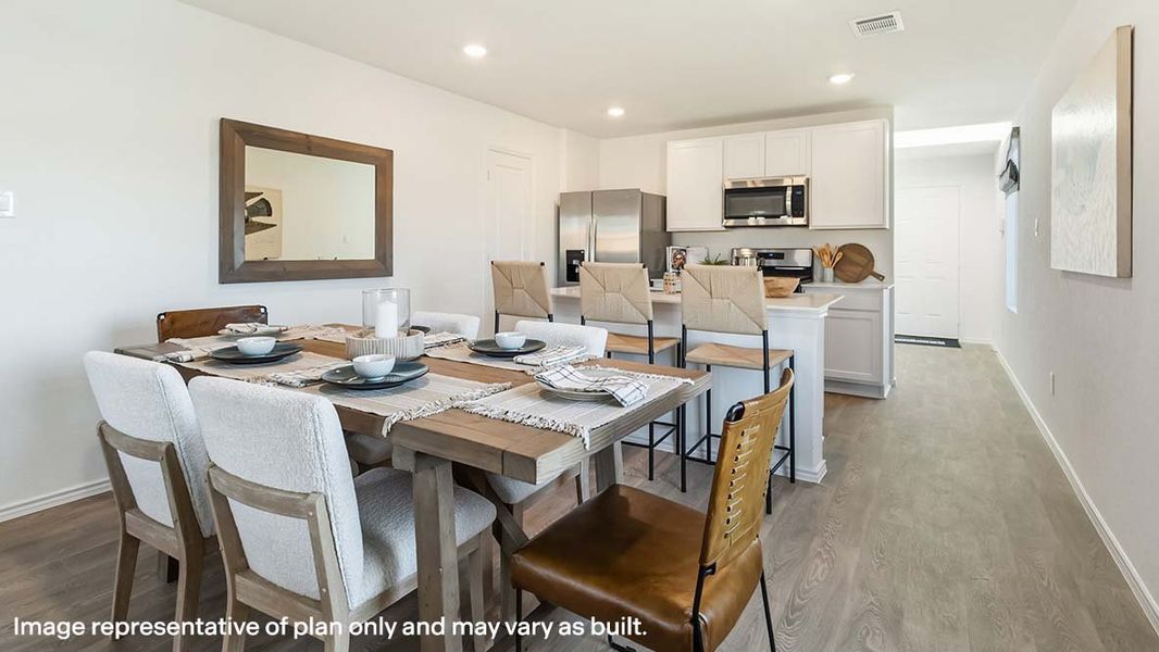 Furnished interior view inside a new home in Hickory Ridge, Elmendorf (Image 9).