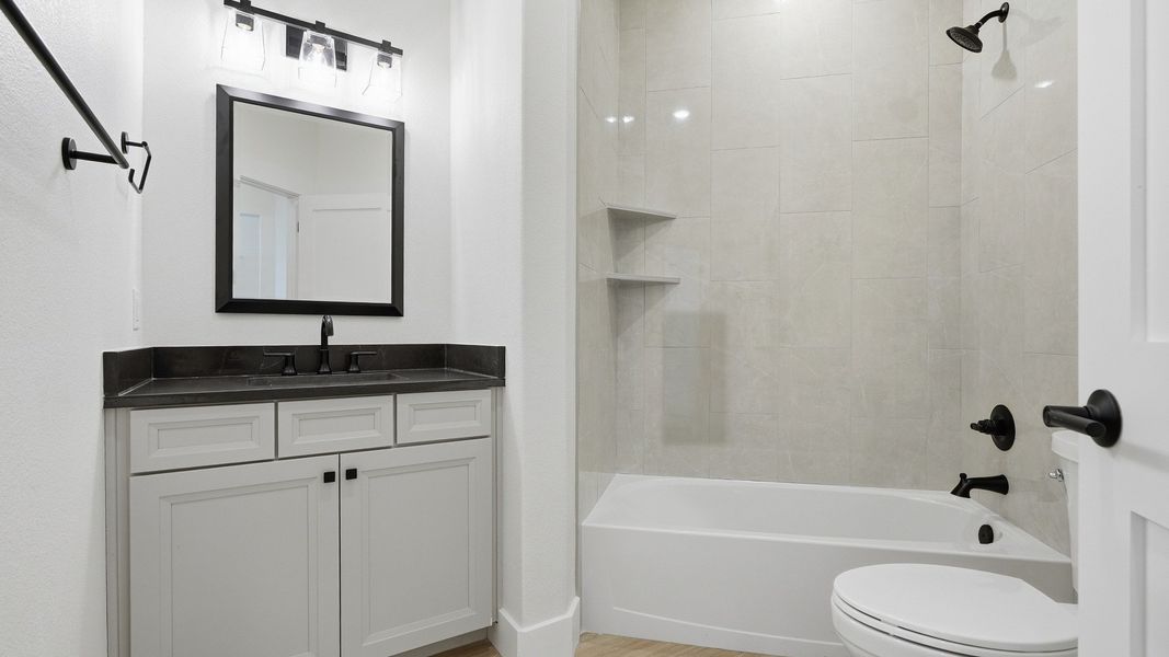 Furnished interior view inside a new home in Lakeside at Millican Reserve, College Station (Image 11).