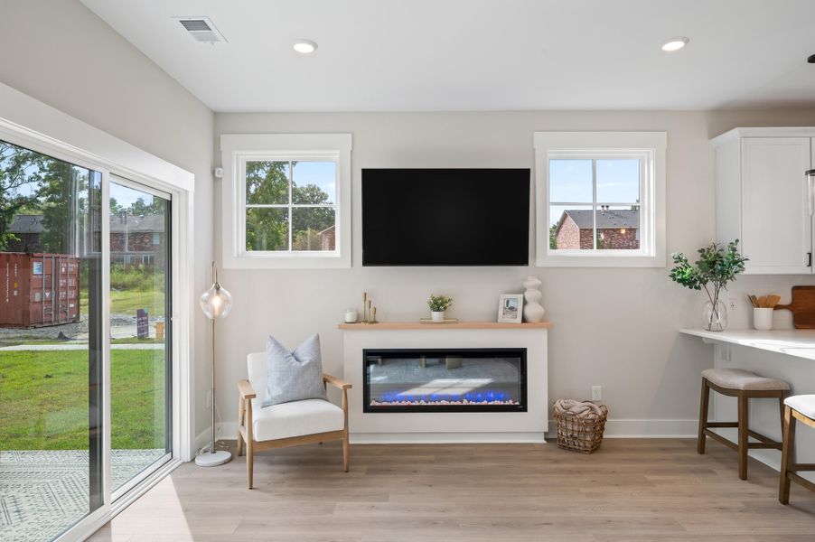 Furnished interior view inside a new home in Windward Townes, Goose Creek (Image 12).