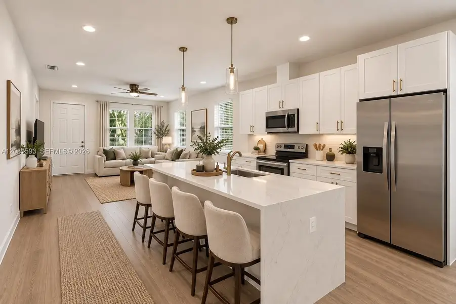 Furnished interior view inside a new home in , Tampa (Image 11).