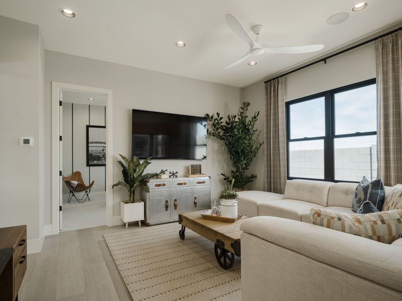 Representative furnished interior of a home built from the Plan 6002 by Camelot Homes in Stone Crest, Gilbert (Image 15).
