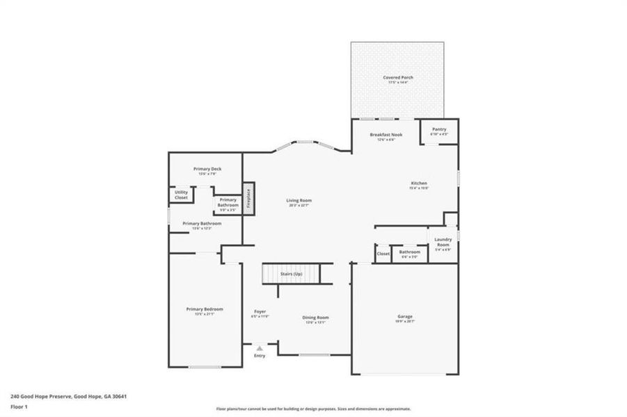 2D floor plan layout of this home in , Good Hope, GA (Image 5).