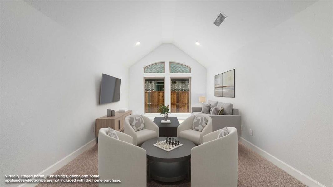 Furnished interior view inside a new home in The Heights At Uptown Celina 50', Celina (Image 6).