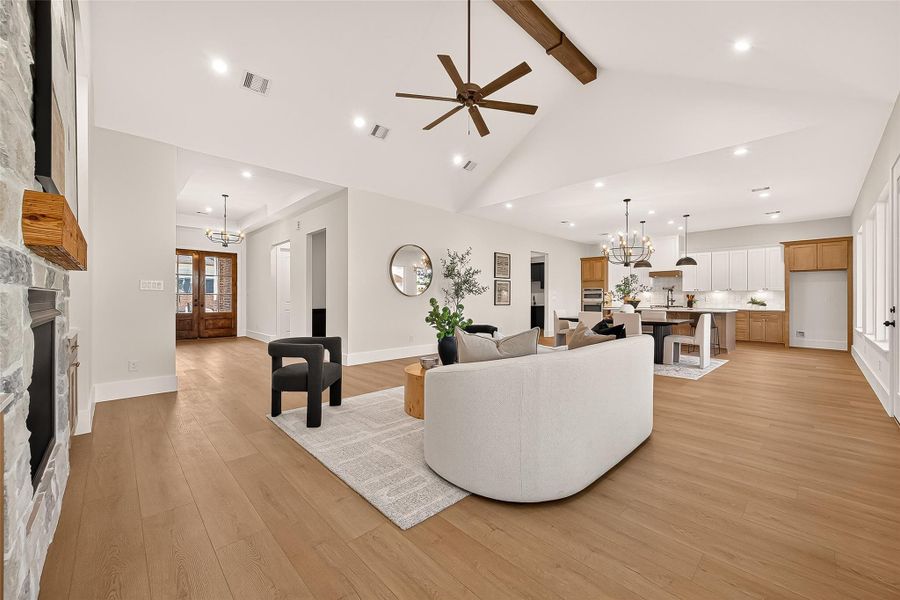 Furnished interior view inside a new home in , Tomball (Image 15).