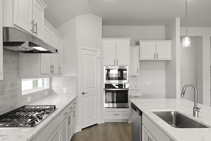 Representative furnished interior of a home built from the Addison II by Pacesetter Homes in Leonard Trails, Anna (Image 8).