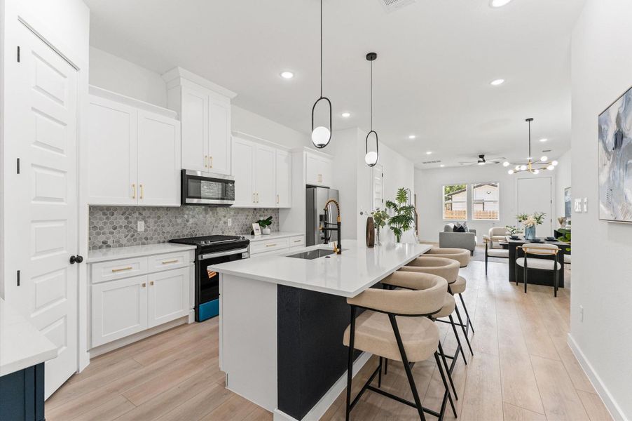 Furnished interior view inside a new home in , Houston (Image 3).