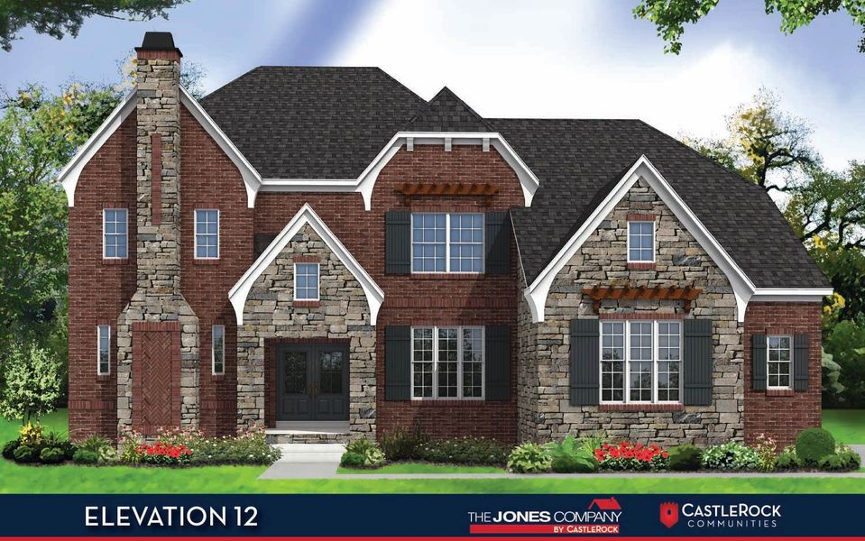 Representative exterior photo of a completed home built from the Carlisle by CastleRock Communities in Belvoir, Fairview, TN (Image 24).