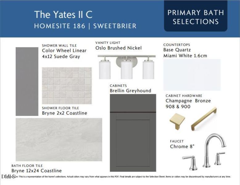 Primary Bath Selections