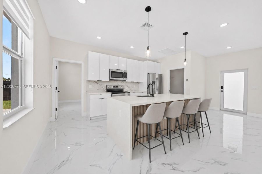 Furnished interior view inside a new home in , Cape Coral (Image 6).