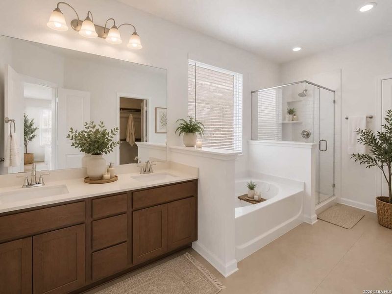 Furnished interior view inside a new home in , San Antonio (Image 10).