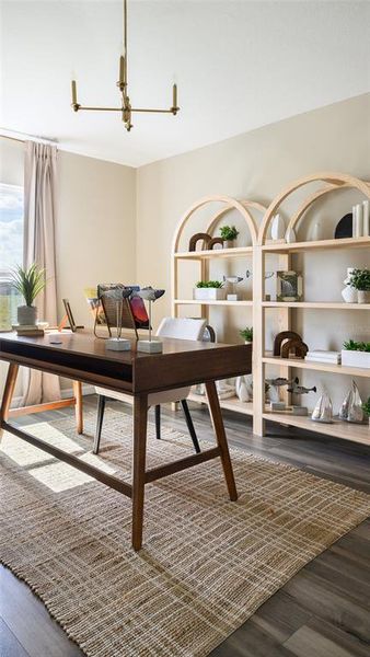 Furnished interior view inside a new home in Crosswinds, Haines City (Image 22).