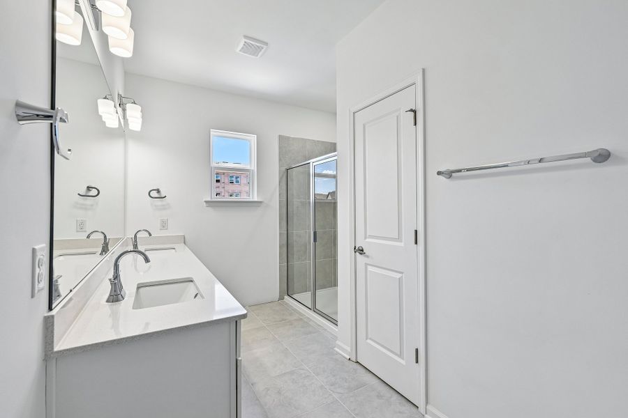 Furnished interior view inside a new home in Terraces at the Exchange, Fort Mill (Image 10).