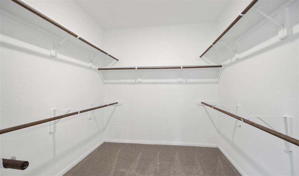 Huge owner's walk-in closet (*Photo not of actual home and used for illustration purposes only.)