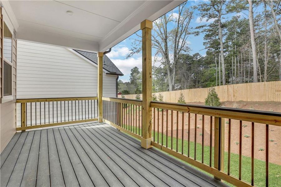 Exterior details and patio area of a home in Wisteria at GreenHouse, Marietta (Image 13). Exterior details and patio area of a home in Wisteria at GreenHouse, Marietta (Image 13).
