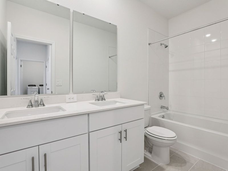 Furnished interior view inside a new home in The Meadow at Crossprairie Bungalows, St. Cloud (Image 6).