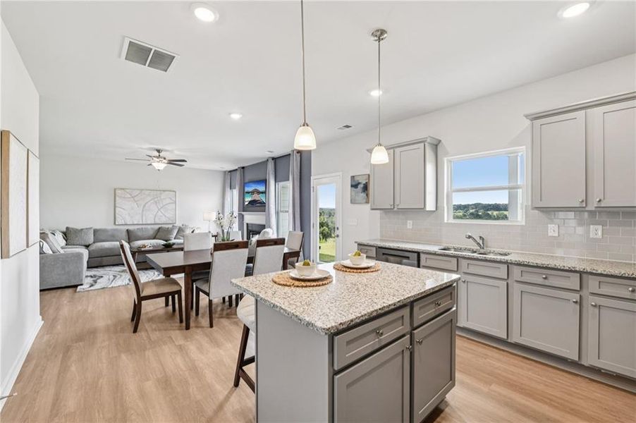 Furnished interior view inside a new home in The Hills at Cedar Creek, Winder (Image 14).