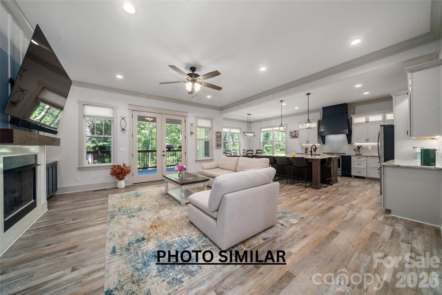 Furnished interior view inside a new home in , Hendersonville (Image 16).
