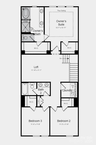 Structural options added: Tray ceiling at owner's suite, gourmet kitchen, and owner's bath 2.