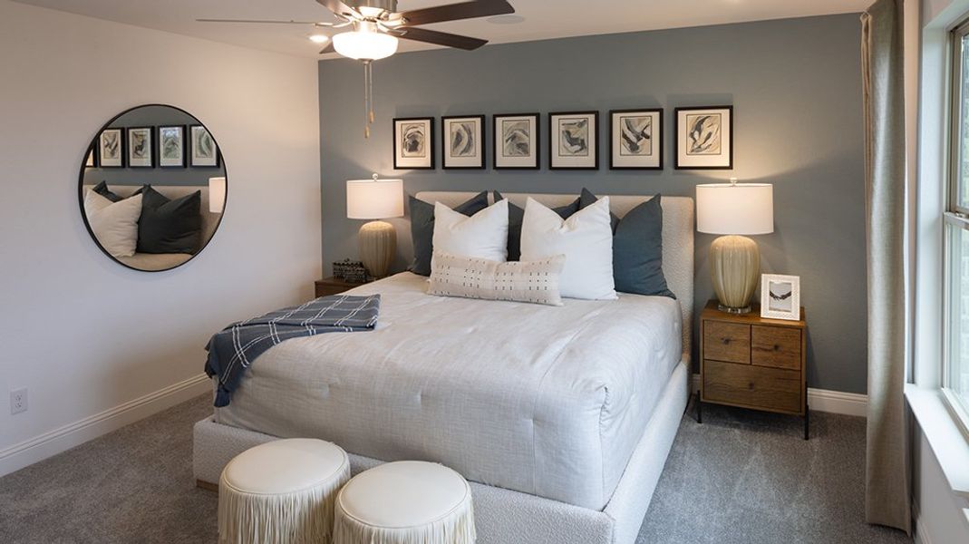 Furnished interior view inside a new home in Cross Creek Meadows, Celina (Image 7).